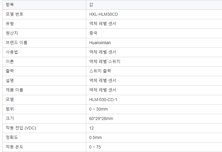 용량 성 물 액체 레벨 센서 액체 레벨 표시기