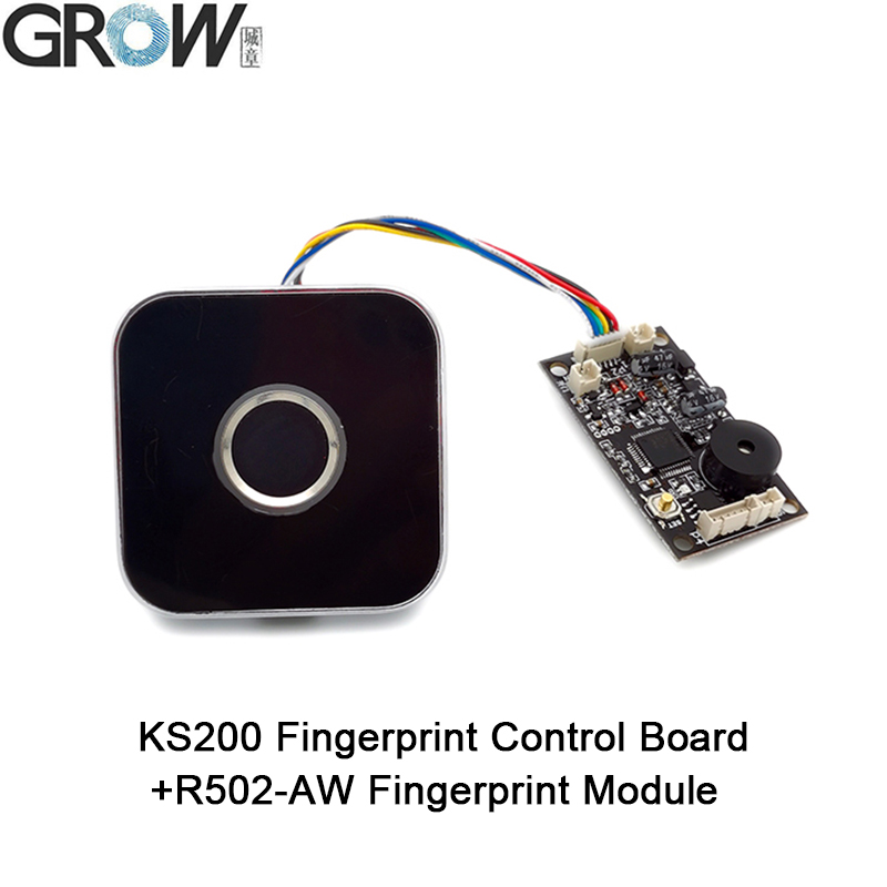 자라다 KS200 + R502-AW 원형 반지 표시등 전기 용량 지문 접근 제한 널