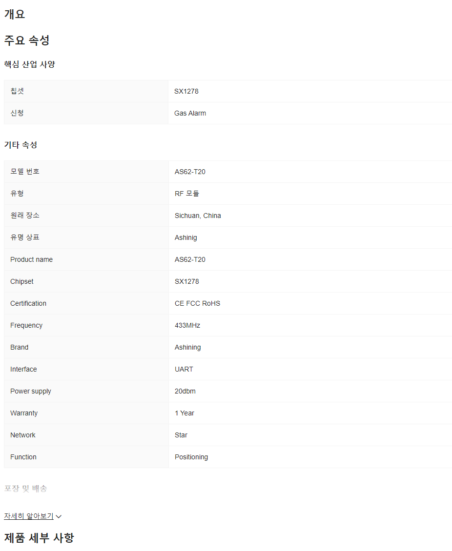 Ashining Dip 3000 m 스마트 100 w Lora 센서 Pir Lhi878 볼륨 D204s 3 km 433 mhz Rf 무선 수신기 모듈