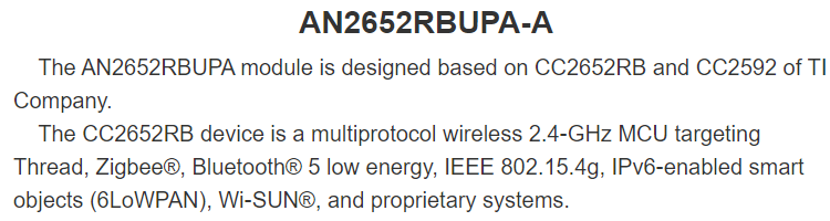 무선 멀티 프로토콜 2.4ghz 라디오 저렴한 높은 전력 장거리 가장 작은 PCB 안테나 Zigbee3.0 Cc2652rb ble 5.2 Rf 모듈