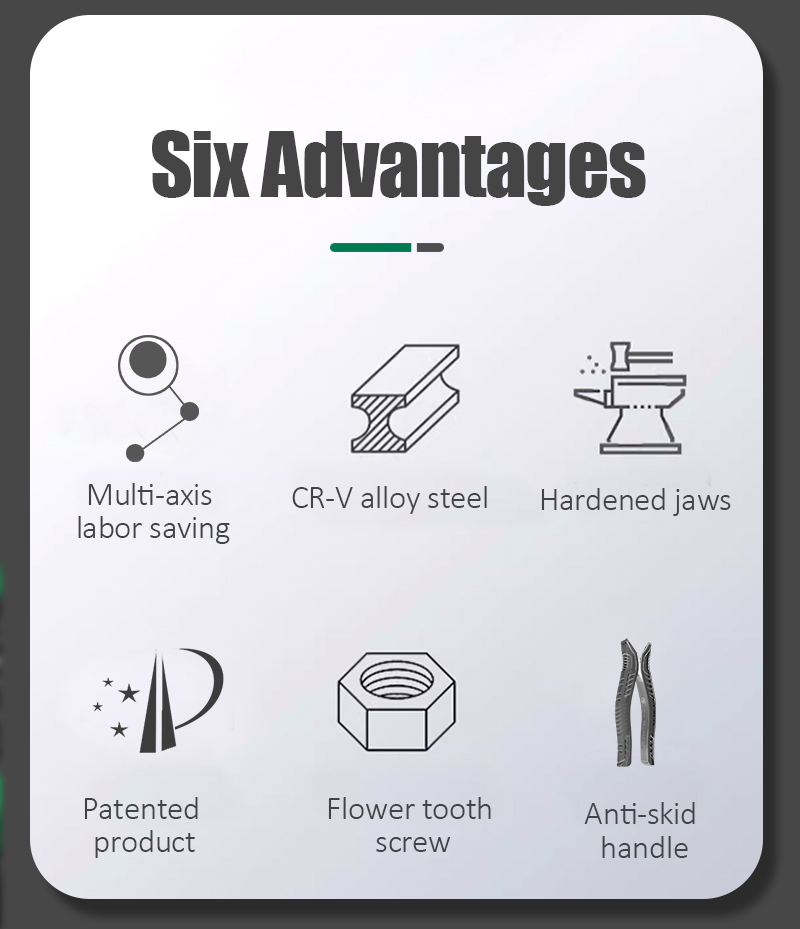 LAOA 편심 스틸 와이어 플라이어 전기 기사의 이중 축 가정용 노동 절약 공구 플라이어