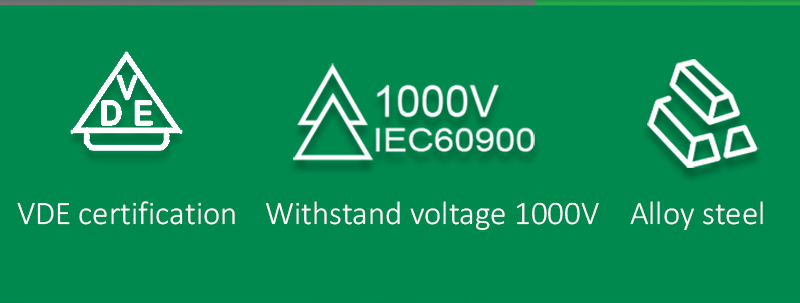 LAOA VDE 8 "/10"/12 "1000V 절연 조절 렌치 범용 스패너 전기 기술자 유지 보수 핸들 커버 손 수리 도구