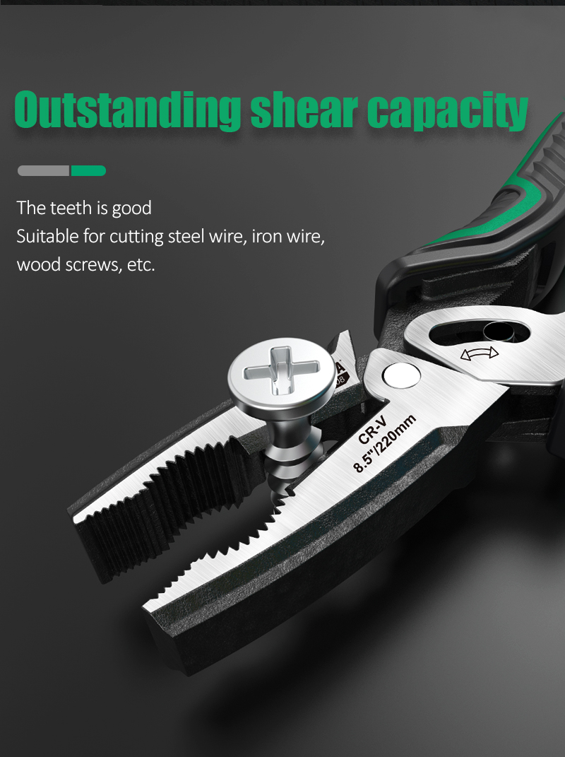 LAOA 편심 스틸 와이어 플라이어 전기 기사의 이중 축 가정용 노동 절약 공구 플라이어