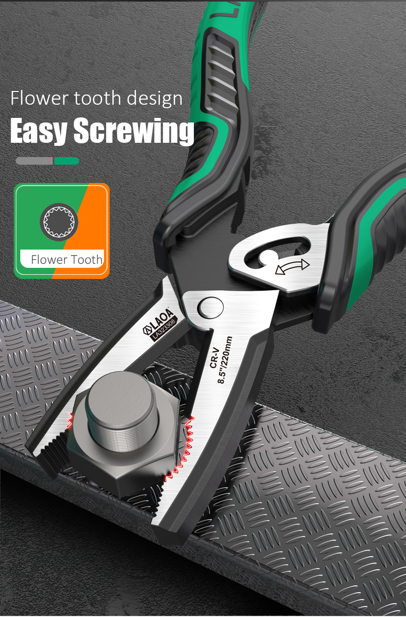 LAOA 편심 스틸 와이어 플라이어 전기 기사의 이중 축 가정용 노동 절약 공구 플라이어