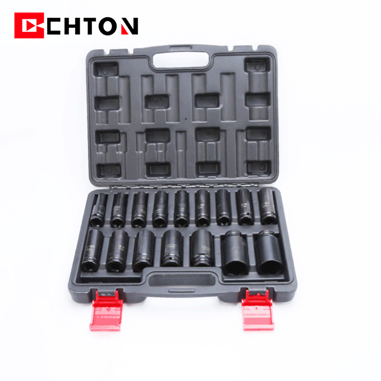 16 Pcs 손 도구 CRMO 1/2 인치 78mm 긴 공기 충격 자동 수리 도구에 대 한 깊은 소켓 세트