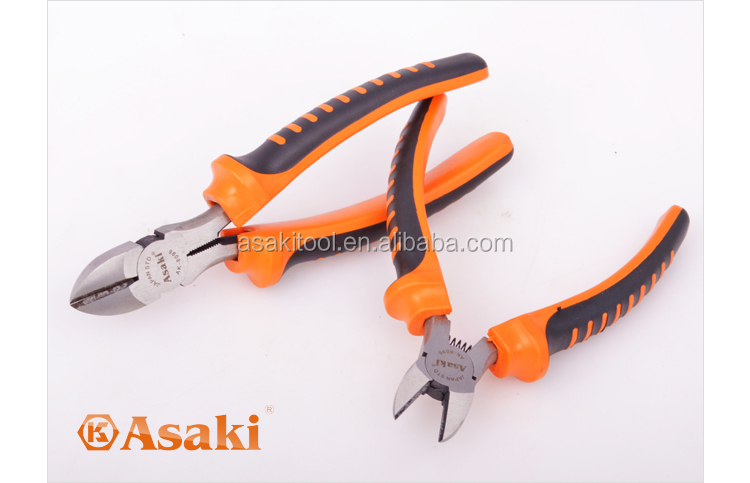 AK-8096 뜨거운 판매 대각선 절단 펜치 탄소 강철 펜치 도구 플라스틱 핸들