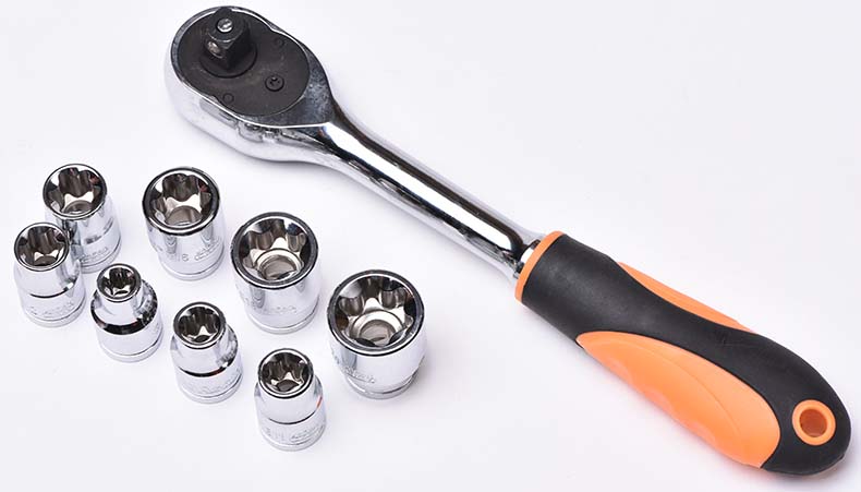 Asaki 120pcs 소켓 렌치 스패너 세트 손 도구 세트