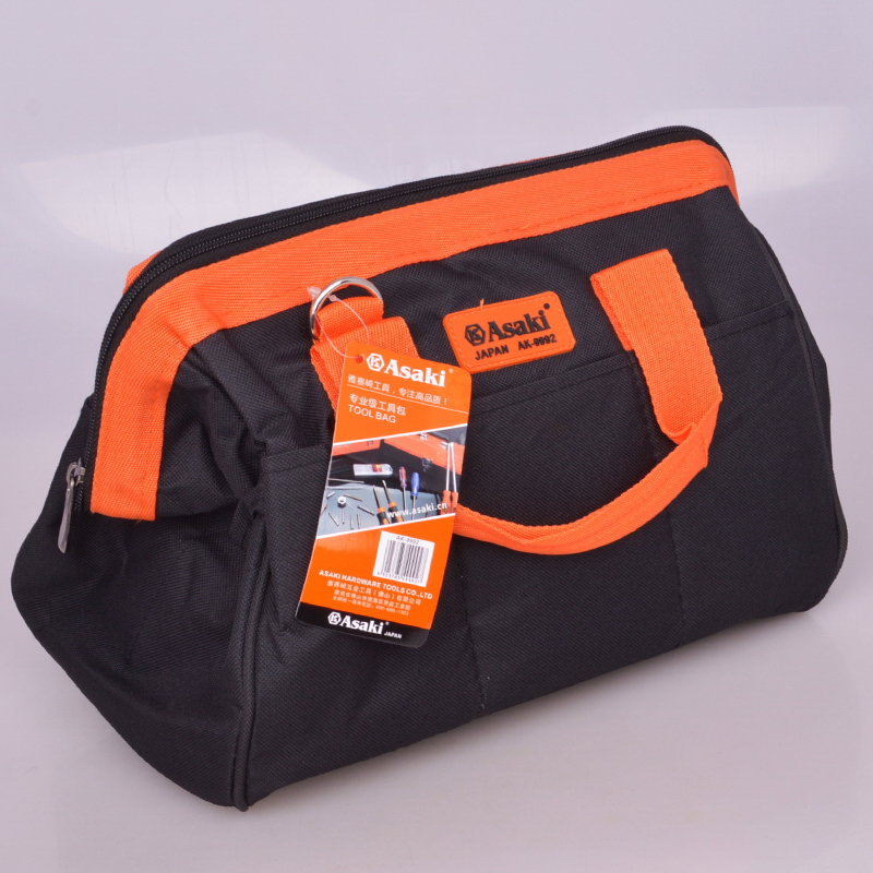 ASAKI AK-9992 고품질 600D 옥스포드 패브릭 펑크 증거 전기 도구 가방 스토리지 주최자 멀티 도구 수리 가방