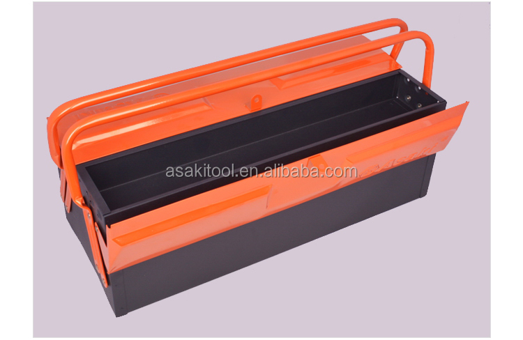 AK-9956 새로운 디자인 2 레벨 금속 도구 상자 스토리지 두 슬립 당겨 핸들