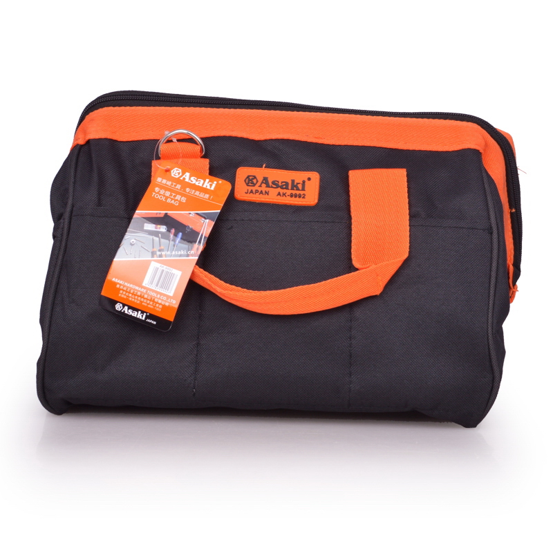 ASAKI AK-9992 고품질 600D 옥스포드 패브릭 펑크 증거 전기 도구 가방 스토리지 주최자 멀티 도구 수리 가방