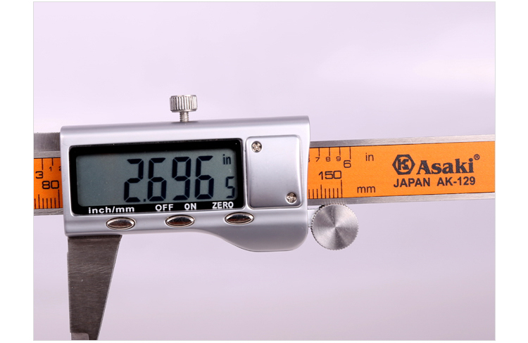 ASAKI AK-0129/AK-9210 스테인레스 스틸 LCD 정확한 전자 디지털 캘리퍼스 측정 도구 버니어 캘리퍼스 미터 제국 mm