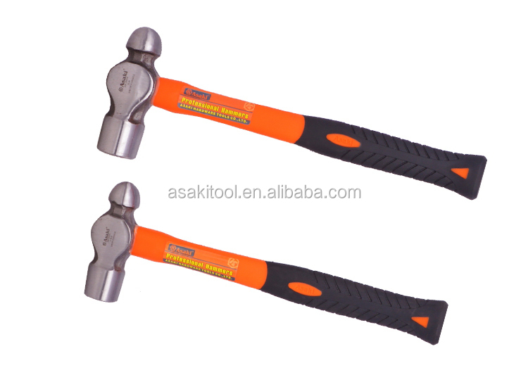 연약한 그립 고무 손잡이를 가진 공 peen formwork 망치