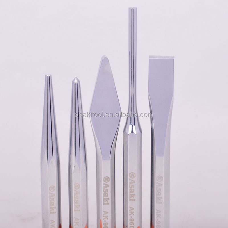 AK-9626 플라스틱 클립 5 PCS 펀치 치즐 세트