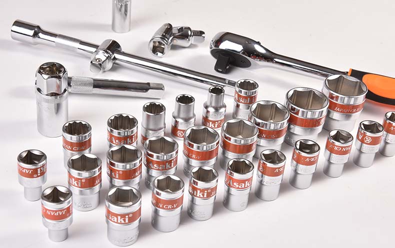 Asaki 2019 Best 잘 팔리는 Socket 렌치 손 tool set 32 pcs 1/2 "DR