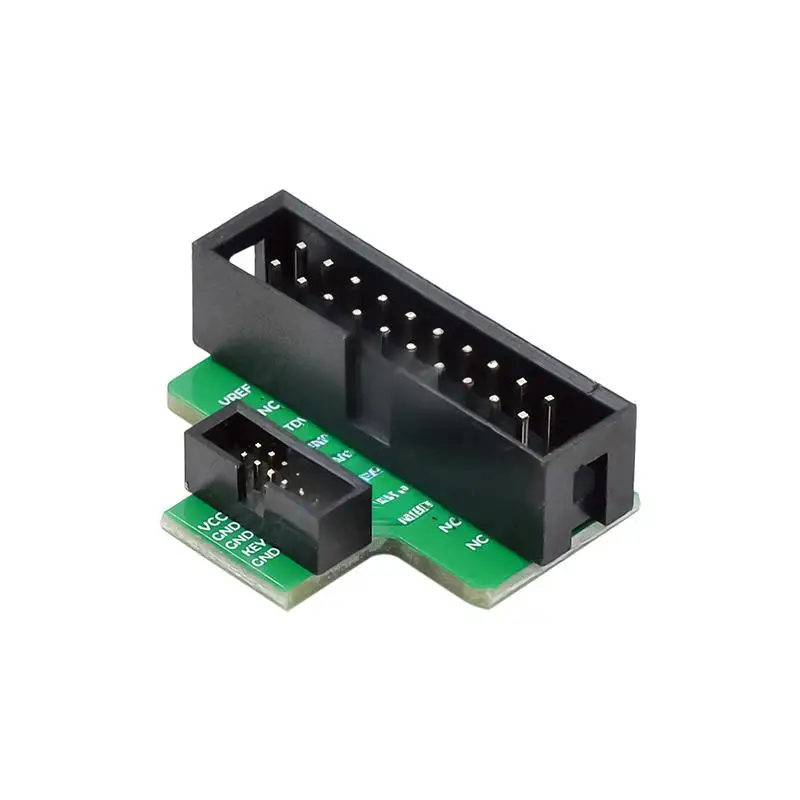 JTAG 어댑터 보드 표준 20 핀 2.54mm-10 핀 1.27mm 지지대 JLINK/SWD 1.27mm [ZTX101-190]