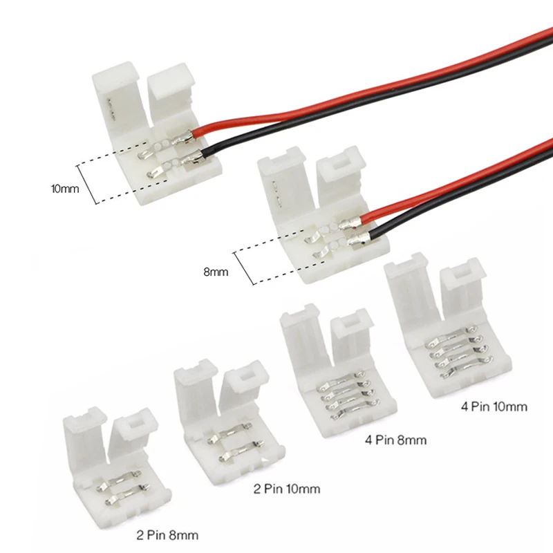 RGB SMD5050 Led 스트립 용 10mm 4 핀 50PCS [ZC006-004]