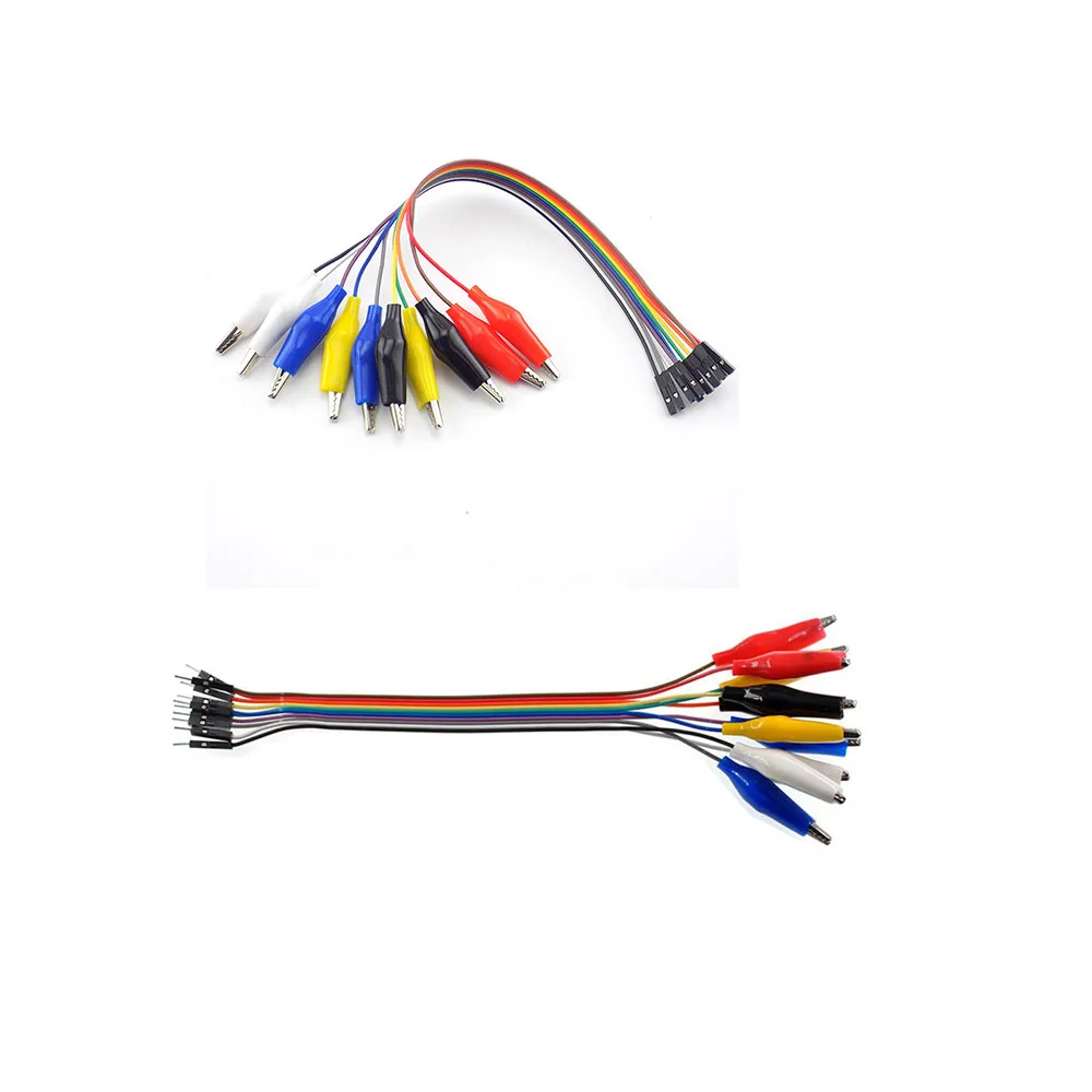 30cm 악어 클립-듀퐁 와이어 10PIN 숫놈 악어 클립-점퍼 와이어 Arduino Raspberry Pi [ZBD002-002]