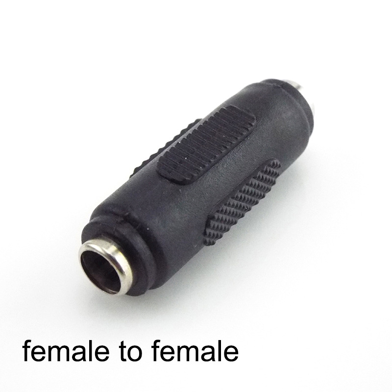 암수/암수 듀얼 수 DC5.5 * 2.1mm 스트레이트 스루 커넥터가 있는 DC12 V 전원 어댑터