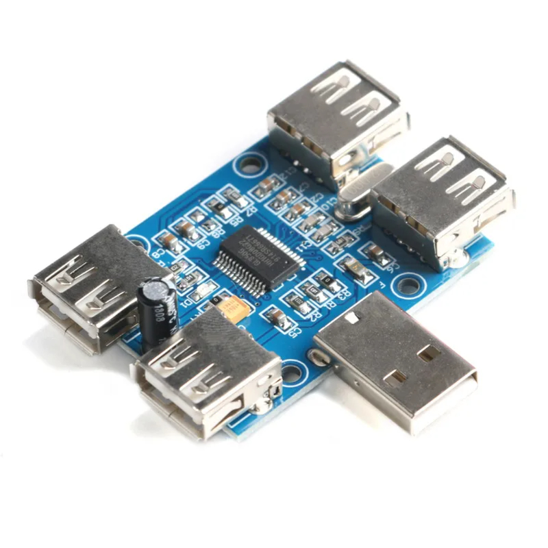 DC 5V USB 허브 USB2.0 허브 집중 장치 USB 확장 보드 모듈 4 USB 확장 인터페이스 4 포트 컨트롤러 [ZTX101-003]