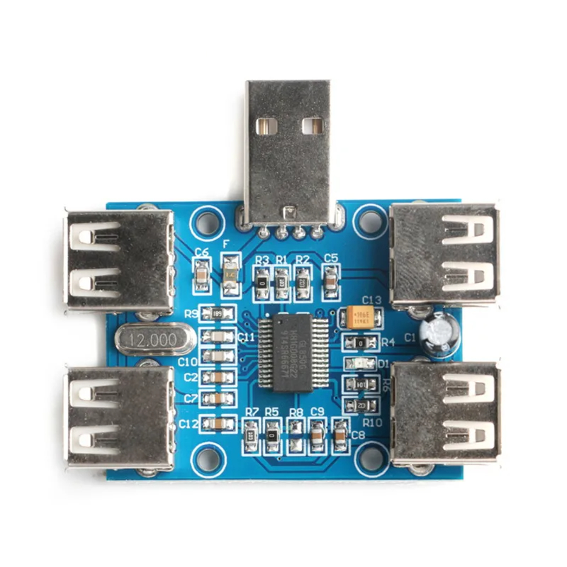 DC 5V USB 허브 USB2.0 허브 집중 장치 USB 확장 보드 모듈 4 USB 확장 인터페이스 4 포트 컨트롤러 [ZTX101-003]