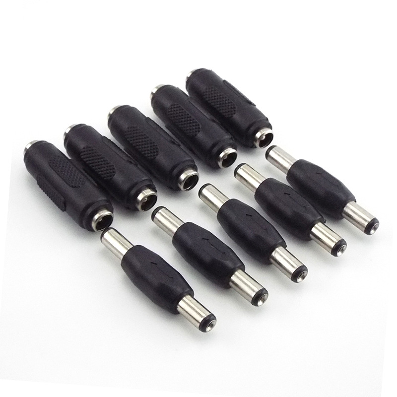 암수/암수 듀얼 수 DC5.5 * 2.1mm 스트레이트 스루 커넥터가 있는 DC12 V 전원 어댑터