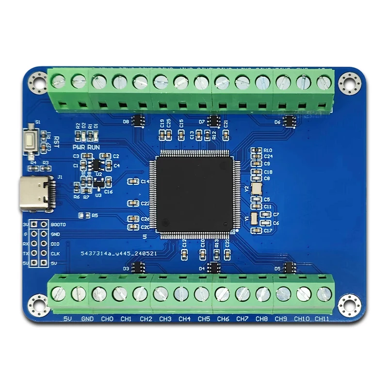STM32F407ZET6 24채널 12비트 AD 샘플링 모듈 데이터 수집 Type_C 인터페이스 [LCTECH-44]