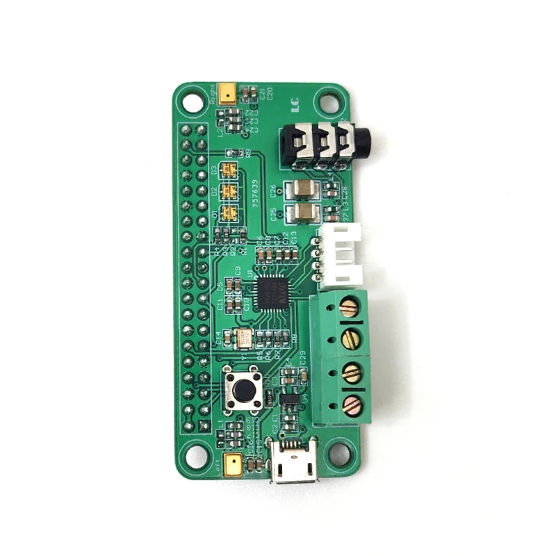 라즈베리 파이 WM8960 오디오 디코딩 모듈 지능형 음성 인식 듀얼 마이크 스마트 스피커 DIY [LCTECH-19]