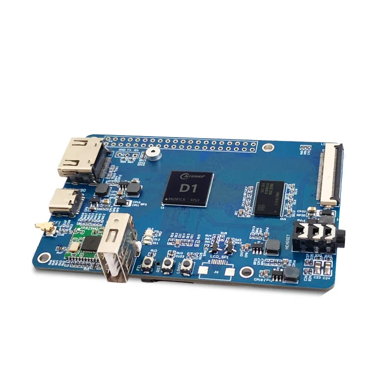 LCPI 올위너 D1 D1S 개발 보드 64 비트 RISC-V 리눅스 SBC 지원 티나 데비안 시스템 [LCTECH-22]