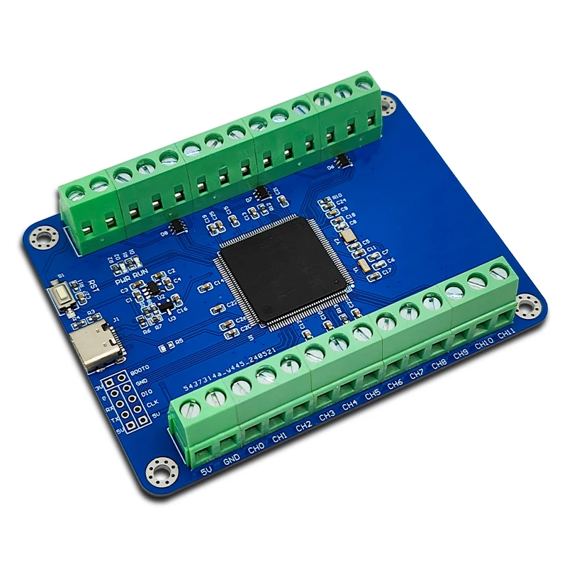 STM32F407ZET6 24채널 12비트 AD 샘플링 모듈 데이터 수집 Type_C 인터페이스 [LCTECH-44]