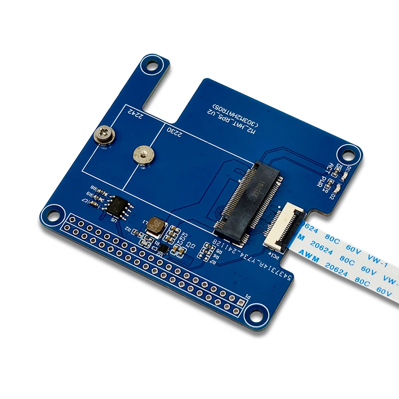 Raspberry Pi 5 M.2 HAT+확장 보드 AI 키트는 Hailo8L 모듈 NVMe 솔리드 스테이트 확장을 지원합니다. [LCTECH-33]