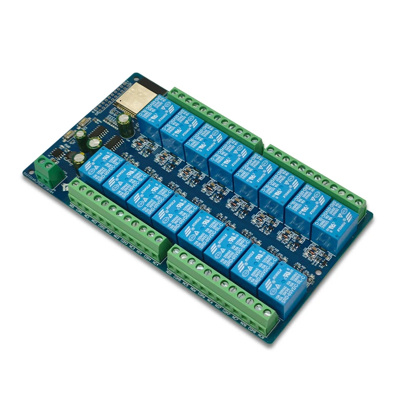 DC5V 전원 공급 장치 ESP32 16 채널 릴레이 모듈 개발 보드 ESP32-WROOM 보조 개발 [LCTECH-24]
