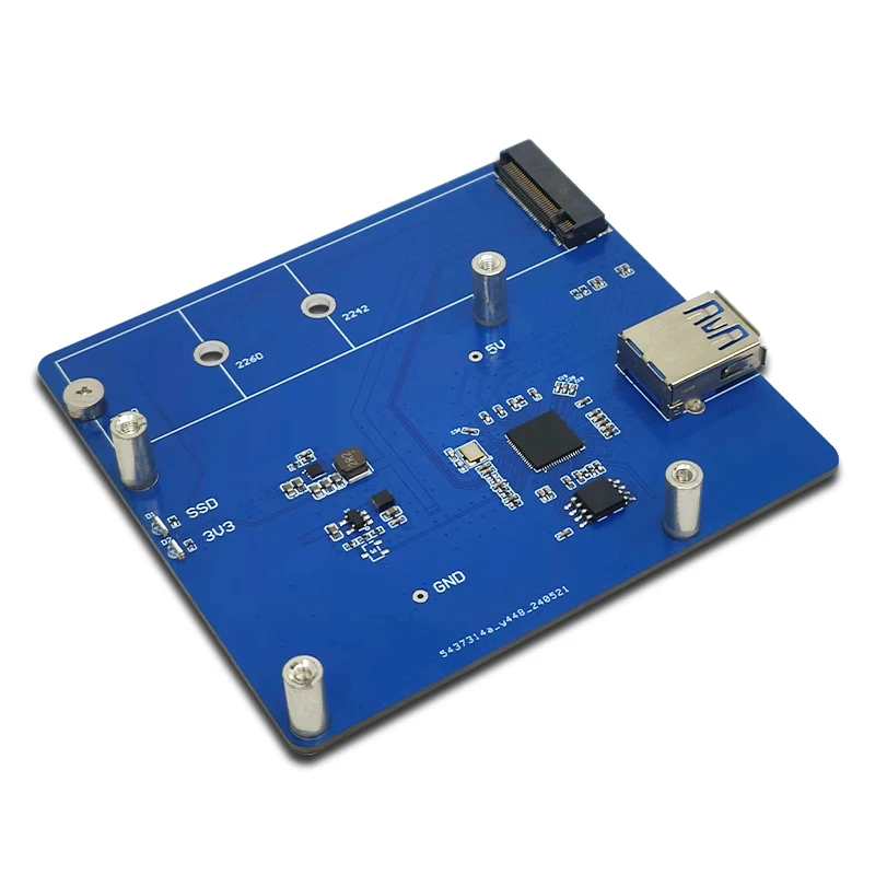 Raspberry Pi 4B M.2 PCIe SSD Solid State Drive Expansion Board [LCTECH-14]