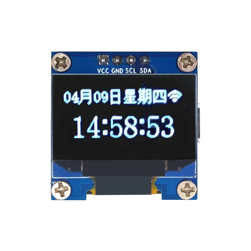 0.96 인치 OLED 디스플레이용 와이파이 시계 모듈 ESP8266 공장 펌웨어 스키매틱 SPI 제공 [LCTECH-12]