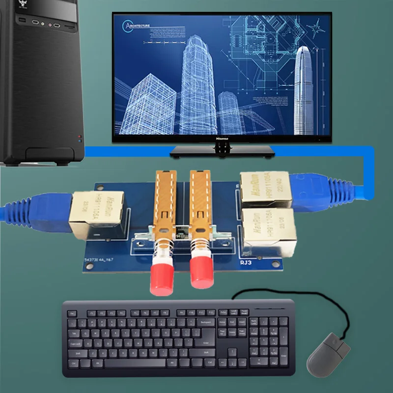 네트워크 포트 스위처 RJ45 2 포트 내부 및 외부 네트워크 스위치 네트워크 케이블, 광대역 2 in 1 out 분배기 [LCTECH-28]