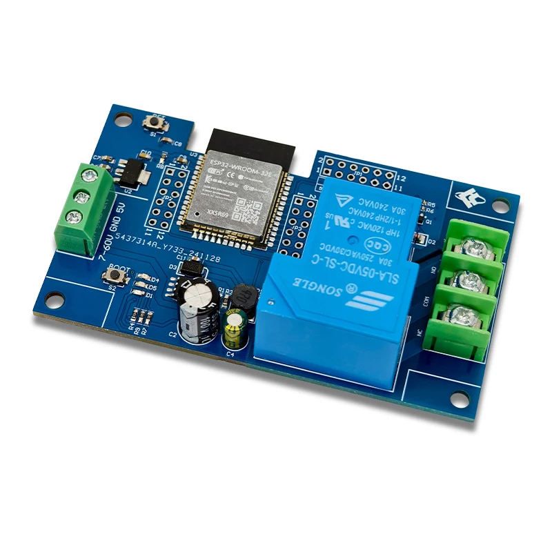 DC 7-60V 5V 전원 공급 WiFi+블루투스 30A 단일 채널 릴레이 개발 보드 (ESP32 기반 2차 개발 지원) [LCTECH-10]