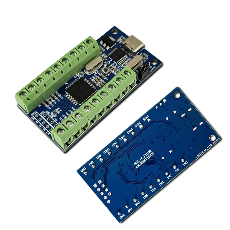 USB 인터페이스 16 채널 12 비트 AD 샘플링 데이터 수집 STM32 UART 통신 ADC 모듈 [LCTECH-39]