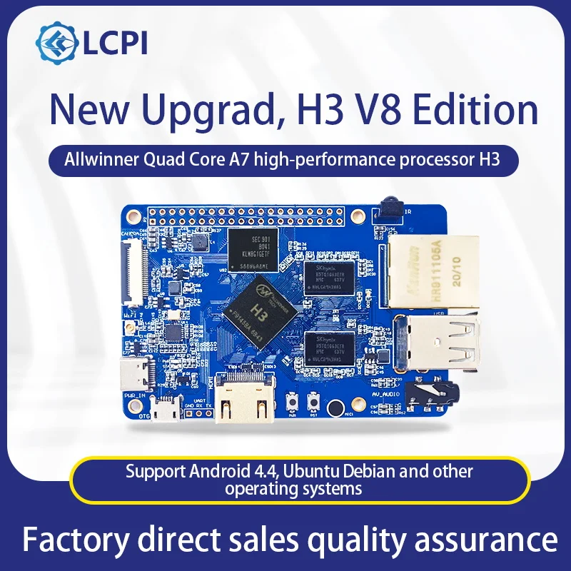 LCPI H3 V8 리눅스 안드로이드용 전지판 PK 라즈베리 파이 1G 메모리 8G 메모리 [LCTECH-23]