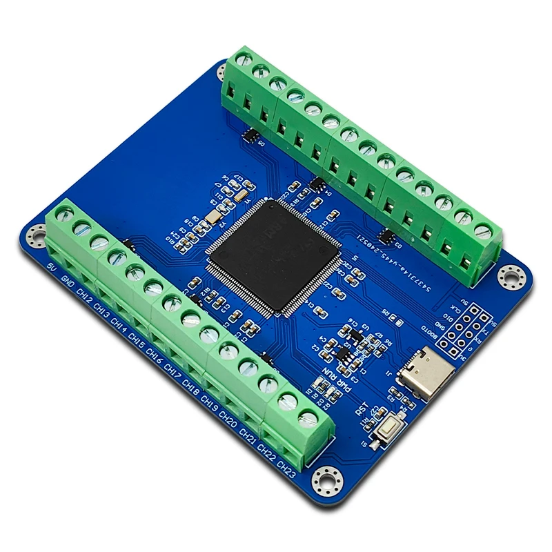 STM32F407ZET6 24채널 12비트 AD 샘플링 모듈 데이터 수집 Type_C 인터페이스 [LCTECH-44]