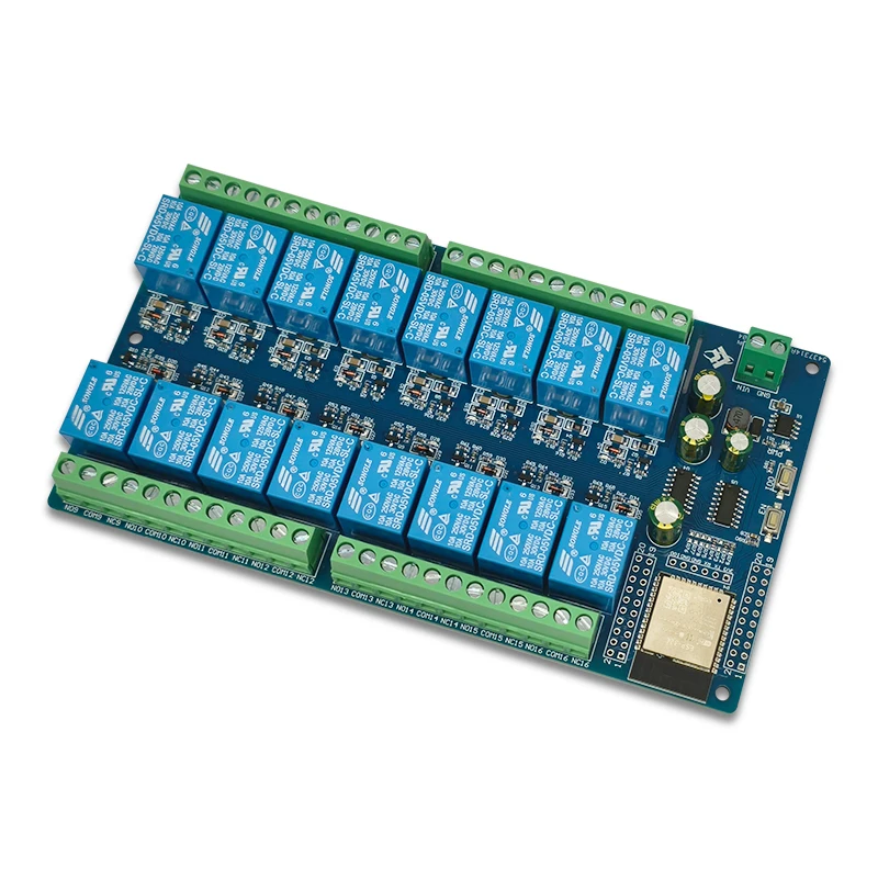 DC12V 전원 공급 장치 ESP32 16 채널 릴레이 모듈 개발 보드 ESP32-WROOM 보조 개발 [LCTECH-25]