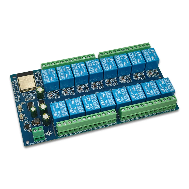 DC24V 전원 공급 장치 ESP32 16 채널 릴레이 모듈 개발 보드 ESP32-WROOM 보조 개발 [LCTECH-26]