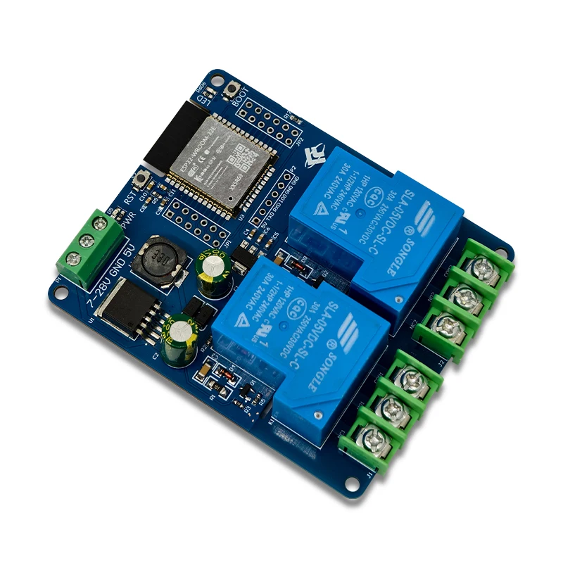 DC7-28/5V 전원 공급 장치 WIFI Bluetooth 듀얼 채널 30A 릴레이 개발 보드 ESP32 보조 개발 [LCTECH-42]