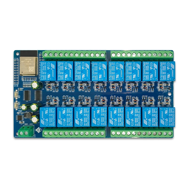 DC5V 전원 공급 장치 ESP32 16 채널 릴레이 모듈 개발 보드 ESP32-WROOM 보조 개발 [LCTECH-24]