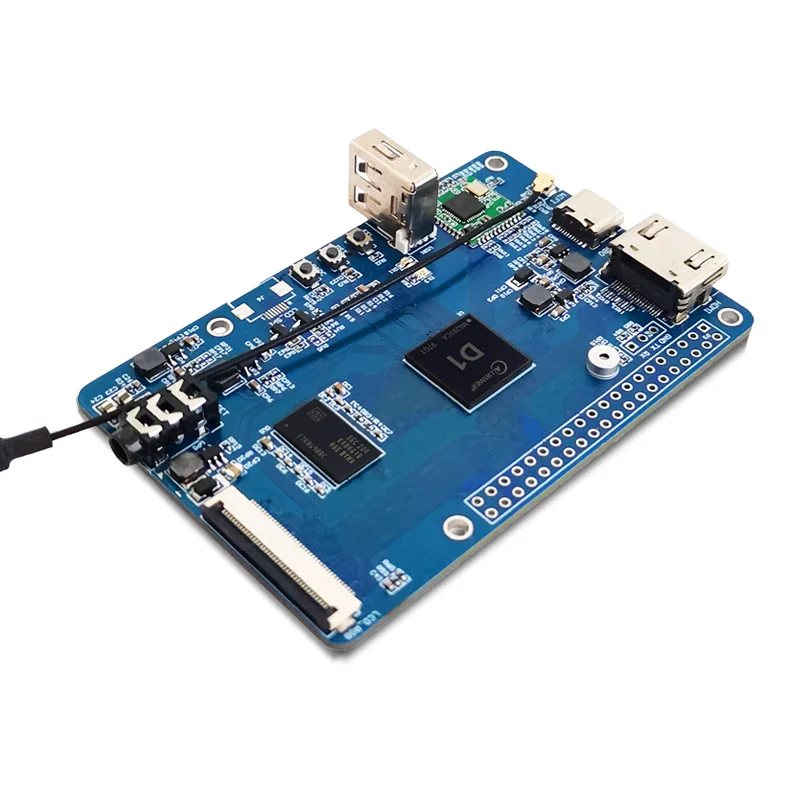 LCPI 올위너 D1 D1S 개발 보드 64 비트 RISC-V 리눅스 SBC 지원 티나 데비안 시스템 [LCTECH-22]