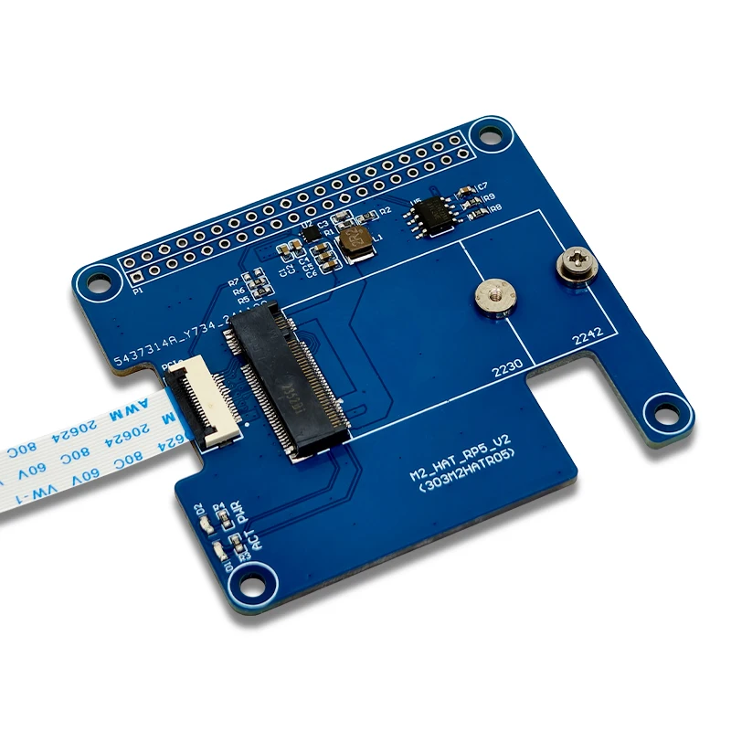 Raspberry Pi 5 M.2 HAT+확장 보드 AI 키트는 Hailo8L 모듈 NVMe 솔리드 스테이트 확장을 지원합니다. [LCTECH-33]