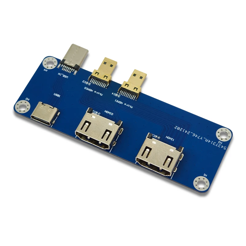 Raspberry Pi 마이크로 HDMI-HDMI 모듈 Raspberry Pi 5 4B 듀얼 4K 출력과 호환 가능 [LCTECH-05]