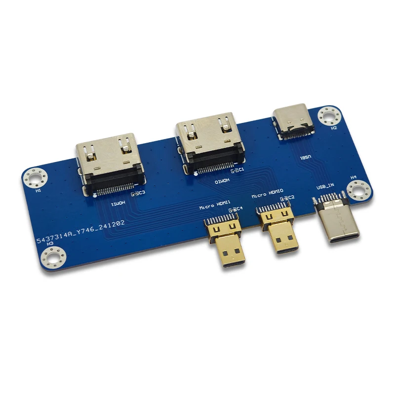 Raspberry Pi 마이크로 HDMI-HDMI 모듈 Raspberry Pi 5 4B 듀얼 4K 출력과 호환 가능 [LCTECH-05]