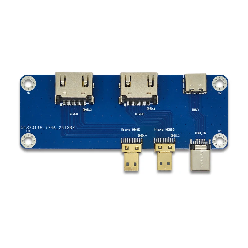 Raspberry Pi 마이크로 HDMI-HDMI 모듈 Raspberry Pi 5 4B 듀얼 4K 출력과 호환 가능 [LCTECH-05]