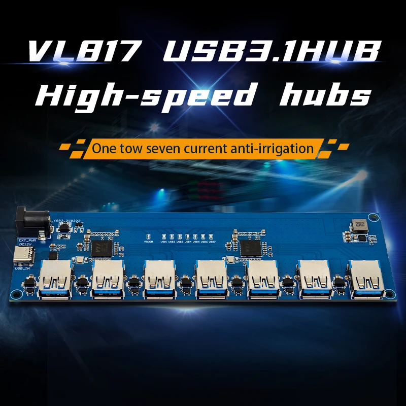 VL817 USB 3.1 허브 모듈 1-7-포트 허브 TYPE-C [LCTECH-54]