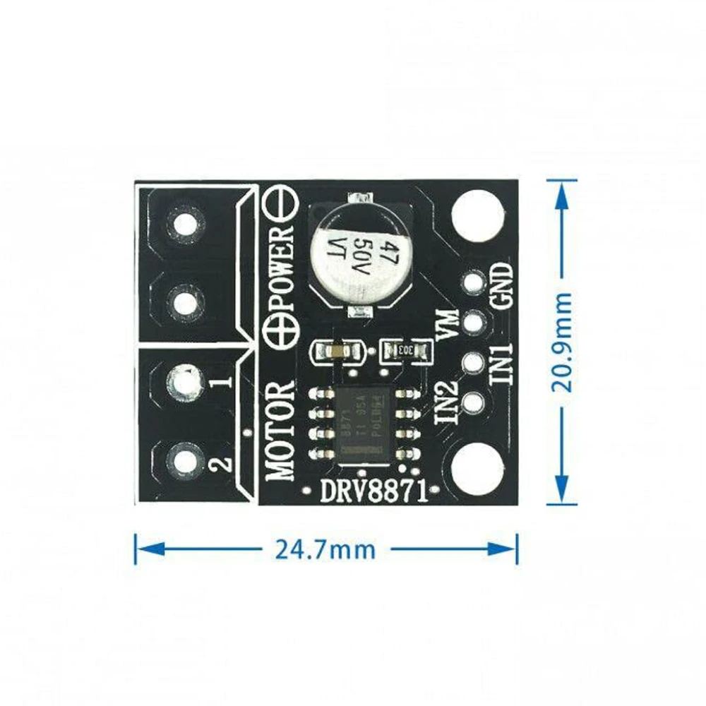모터 드라이버 DRV8871 3.6A DC 모터 드라이버 H 브리지 PWM 드라이브 모듈 [ZTH83-007]
