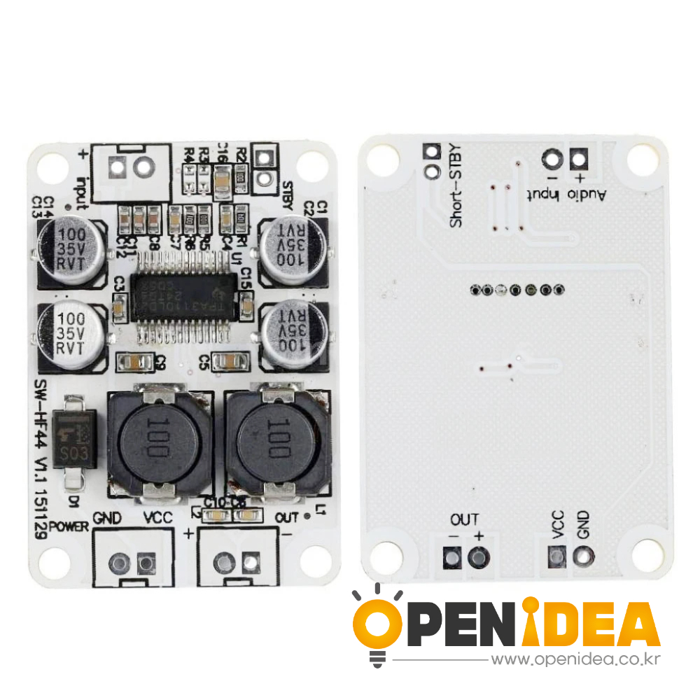 디지털 모노 앰프 모듈 보드 파워 앰프 TPA3110 PBTL DC 8-26V 30W [ZTP50-004]